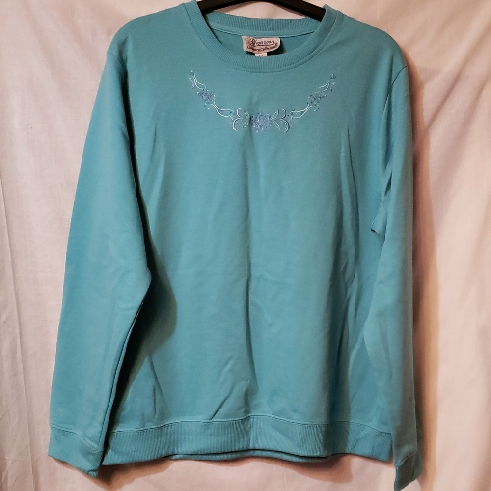 Sears Tradition Country Collection Light Blue Shirt
